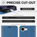 TUCCH Wallet Case for iPhone 17e, Case for iPhone 16e, Magnetic PU Leather Kickstand Flip Cover 4 Card Slot Shockproof TPU Inner Shell, [RFID Blocking] Folio Cover for iPhone 17e/16e 6.1", Light Blue