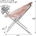 Urban Lifestyle Micromink Saucer Chair, Blush, 29.5"h X 32"w X 22"d