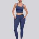 CHRLEISURE Leggings with Pockets for Women, High Waisted Tummy Control Workout Yoga Pants (XL)