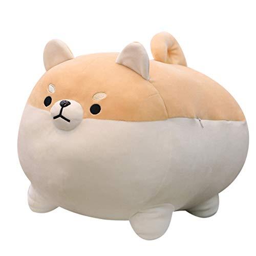 Sofipal Shiba Inu Dog Plush Pillow - Corgi Shiba Inu Stuffed Animal Toy - Soft Plushie Hugging Pillow Toy Gifts for Valentine, Christmas (Brown, 19.6 inch)