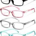 Gaoye +2.0 Multi Pack Reading Glasses Women - Blue Light Blocking Lenses, TR90 Frames, UV400 - Eyeglasses with Clear Vision