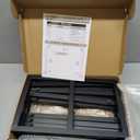 Fomcet 8FT x 8FT Backdrop Stand Heavy Duty with Base, Black Portable Adjustable Pipe and Drape Backdrop Stand Kit, Square Metal Arch Party Frame for Wedding Birthday Parties Banquet Decorations