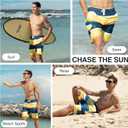 Kanu Surf Mens Bellaire Swim Trunks (Regular & Extended Sizes) (XL)