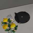 Thyle Lemon Paper Towel Holder with Round Base Lemon Bathroom Decor Rustic Housewarming Gifts Dispenser Kitchen Paper Holder Stand for Christmas Yellow Countertop Toilet Home Accessories