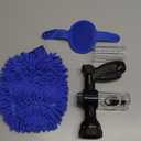 Garden Hose Nozzle, High Pressure Hose Spray Nozzle 8 Way Spray Pattern One-Touch Sprayer for Watering Plants, Lawn, Patio, Car Wash, CleaningShowering Pet (Black)