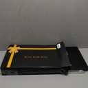 Love-KANKEI Wide Floating Shelves for Wall, Black 16" W x 12" D Large Deep Wood Wall Shelves for Storage in Bathroom, Bedroom, Living Room, and Kitchen Set of 2