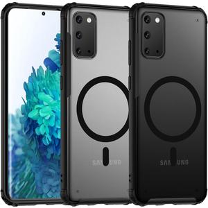 TIANNIUKE Magnetic Case for Samsung Galaxy S20, Translucent Matte Anti-Fingerprint,Compatible with MagSafe,Slim Fit Shockproof Protective Phone Case for Galaxy S20 Case (Black)