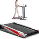 EGOFIT: Walker Pro M1 - Cool Grey - Under Desk Walking Pad Treadmill, 5% Incline, LCD Display, Remote Control, Home & Office, 220lb Cap, 0.6-3.1mph