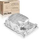 A-Premium Engine Oil Pan Sump with Drain Plug Compatible with Honda Accord 2008-2012, Crosstour 2012-2014, Acura TSX 2008-2014, 2.4L Gas