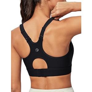 IUGA High Impact Sports Bras for Women High Support Racerback Sports Bra with Sewnin Pads Adjustable Straps Black, M IUGA High Impact Sports Bras for Women High Support Racerback Sports Bra with Sewnin Pads Adjustable Straps Black, M