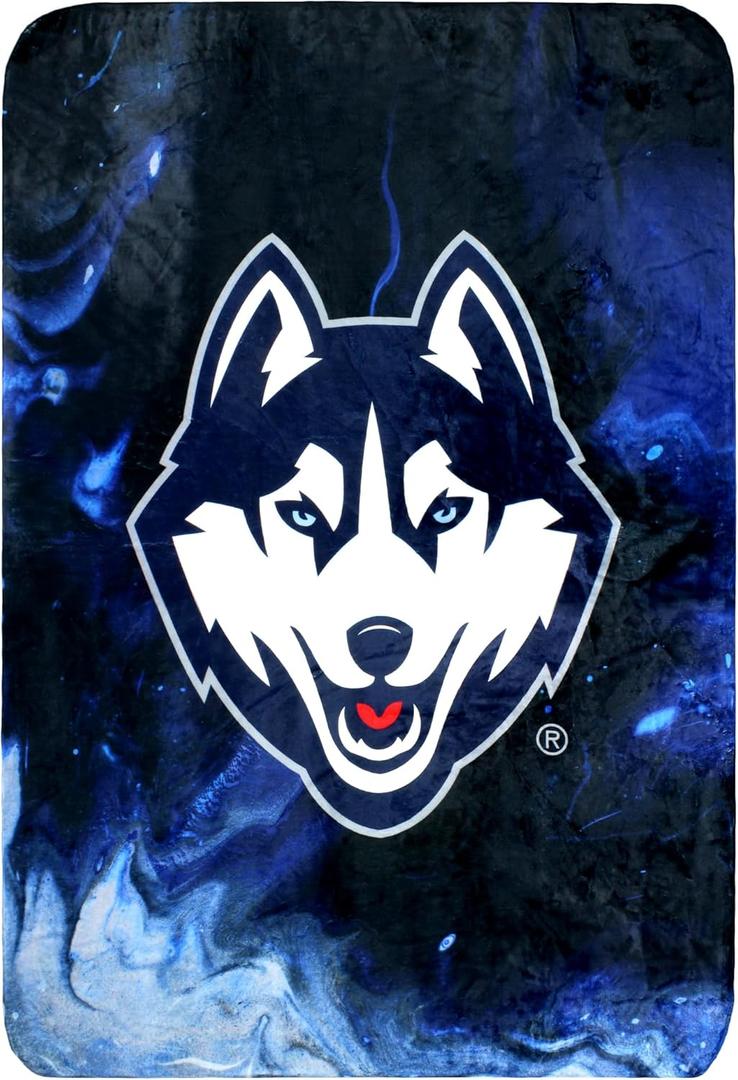 College Covers Everything Comfy UConn Huskies Color Swept Soft Throw Blanket, 42" x 60"