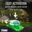 TERRO T1804SR Outdoor Ready-to-Use Liquid Ant Bait Killer and Trap - Kills Common Household Ants - 8 Bait Stations