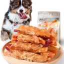 ASMPET Dog Treats Chews, Chicken Wrapped Sweet Potato and Purple Potato, Gluten and Grain Free 10.6 oz