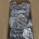 4 Pcs Metal Adjustable Furniture Legs 3.15-4.72 inch, Adjustable Cabinet Legs for Sofa/Bed/Chair/Couch/Dresser/Table,Heavy Duty Bed Replacement Support Legs for Bed Frame/Bed Center Slat (Black)