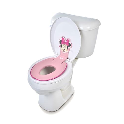 Bright Starts Disney Baby Minnie Mouse Flip & Sit Potty Training Seat, Attaches to Toilet Securely, Space Saving Design Fits Most Toilets