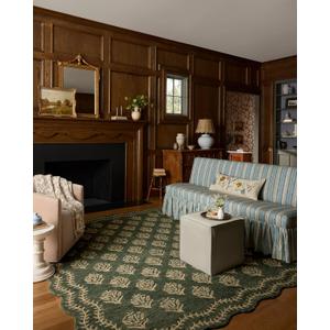 Loloi Rifle Paper Co Lisette Forest/Oatmeal 2'-6" x 7'-6" Runner Rug