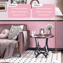 Dimoon 17.7''x393.7''Pink Peel and Stick Wallpaper Gothic Floral Wall Paper Contact Paper Closeout Renter Friendly Modern Self Adhesive(393.7''x17.7'', Pink Floral Textured)