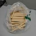 HOPELF 100PCS Dowel Rods Wood Sticks Wooden Dowel Rods - 1/2 x 6 Inch Bamboo Sticks - for CraftsHardwood Dowel Rod AssortmentWooden Rod Sticks Doweling RodsDIYers.