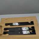 Maxpower 561149B 3 Blade Set for 54" Cut Bad Boy Mowers, Replaces OEM no. 038-0005-00, Black & Stens New OEM Replacement Belt 266-164 Compatible with Bad Boy CZT, MZ