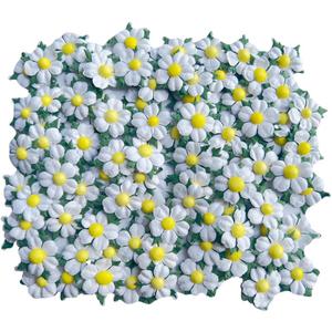 Handmade100 Pcs Mulberry Paper Flowers 30x30mm Mini Paper Flowers Scrapbooking Wedding DIY Craft Supplies Card Artificial Flowers (.White.)