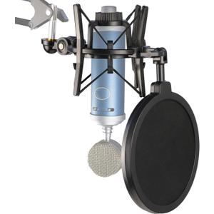 Bluebird Shock Mount with Pop Filter, Windscreen and Shockmount to Reduce Vibration Noise Matching Mic Boom Arm for Bluebird SL Microphone by YOUSHARES