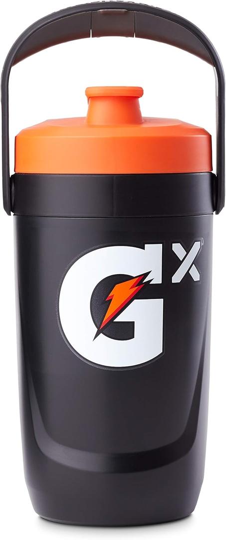 Gatorade Gx Performance Jug, 64oz, Leakproof, Non Slip Grip, Great for Athletes, Black