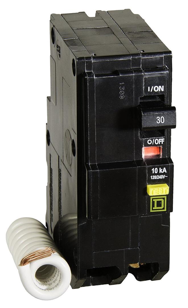 Square D by Schneider Electric Square D - QO230GFICP QO Circuit Breaker, 30-Amp, 120/240V, 2-Pole, GFCI, Plug-In Mount