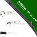 3 Factory Wiper Blade Replacement for Subaru Ascent 2019 2020 2021 2022 2023 Original Equipment Windshield Window Wiper Blades Set - 26"/20"/14"(Set of 3) Top Lock