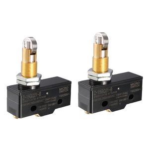 uxcell 2PCS Z-15GQ21-B 1NO + 1NC Panel Mount Roller Plunger Micro Limit Switch, Screw Terminal