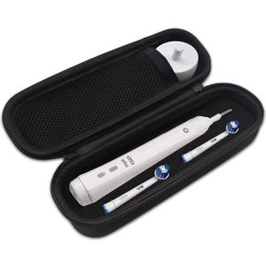 Oral B Toothbrush Hard Travel Case Carrying Bag, Fits for Oral-B Pro 1000, 2000, 3000, 3500, 1500 Electric Toothbrush, Mesh Pocket for Accessories and Soft Lining inside the Case for Protection