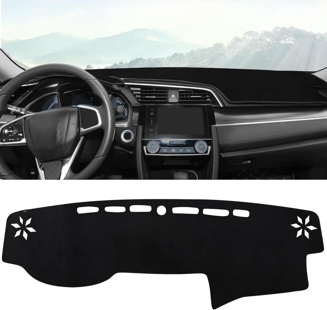 Dash Cover Custom Fit for Toyota 4Runner 2010-2024 2025 Advanced Sun Glare Reducer UV Protection Dashboard Cover Mat Premium Black Flannel Dash Mat Non-Slip Easy Install