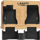 LASFIT Floor Mats for Mercedes Benz C Class 2026 2025 2024 2023 2022 C300 / C43 AMG / C63 AMG S E (Fit Sedan Only), All Weather TPE Floor Liners for C Class Car Mats, 1st & 2nd Row Set