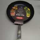 OXO Enhanced 12" Frying Pan Skillet, PFAS-Free Ceramic Nonstick, Durable Hard Anodized Cookware, Scratch Resistant, Stainless Steel Handle, Good Grips, Dishwasher & Oven safe, Black