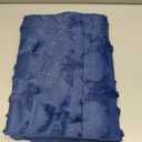 Artoid Mode Blue Soft Plush Faux Fur Jacquard Big Stars 4th of July Table Runner, Memorial Day Holiday Kitchen Dining Table Decoration for Home Party Decor 13x120 Inch