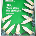 Lot of 2 x100 LED 200 Warm White Mini Lights INDOOR/OUTDOOR by Home Accents