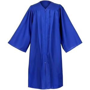 Erligo Unisex Matte Choir Robes for Church Adults, Graduation Gown Only for High School and Bachelor Standard, 51, Royal Blue