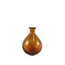 HD 8IN Amber Glass Vase