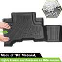 Floor Mats for Toyota FJ Cruiser 2007-2014, Heavy Duty TPE Waterproof Non-Slip All Weather Protection Custom, Black