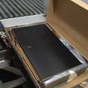 Prepac Astrid Simplistic Nightstand Side Table with 2 Drawers and Open Shelf, Functional Bedside Table 15.5" D x 16" W x 24.5" H, Black, BDNH-0402-1