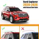KINGGERI 330lbs All Aluminum Roof Rack Cross Bars Compatible with Ford Explorer 2020 2021 2022 2023 2024 2025 2026, Heavy Duty Lockable Roof Rails Crossbars Rooftop Cargo Basket Luggage Accessories