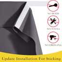 NICETOWN Grey Blackout French Door Curtain Thermal Insulated Window Cover