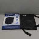 K KNODEL 2 Gallon Black Leak-Proof Waterproof Car Trash Can with Lid (Medium)