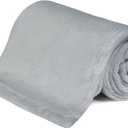 KMUSET Kids Blanket for Boys Girls 30x40 inches, Soft Cozy Fuzzy Swaddle Throw Blanket, Small Fleece Blanket for Crib Stroller, Grey