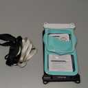 Niveaya 2 Pack IPX8 Waterproof Phone Pouch, Large Space Cell Phone Pouch Floating, Water Proof Phone Case with Lanyard, Phone Dry Bag Beach Cruise Ship Essentials(Up to 8.5") (Black + Green)