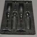 JBHO Champagne Glasses-Elegant Flutes-Gift-Box-Hand Blown Champagne Flutes Glass-100% Lead-Free Premium Crystal - Gift Idea for Wedding, Anniversary, Christmas,New Year-Set of 4-8oz, Clear