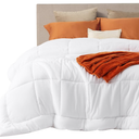 Bedsure Comforter Duvet Insert - Quilted Comforters King Size, All Season Duvet, GentleSoft Down Alternative Bedding Blanket, with 8 Tabs, Gifts for Women/Men, White, King 90 x 102 Inches