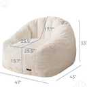 MAXYOYO Giant Bean Bag Chair for Adults, Oversized Shell Shape Bean Bag, Large