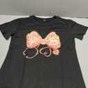 Valentines Nurse Shirt for Women-Valentines Day Bow Short Sleeves Funny Nursing School Tee Tops Black Medium