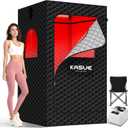 Infrared Sauna Tent for Home with 3L Steamer | 9 Heat Levels, 99-Min Timer, Remote Control, 5-Layer Waterproof Insulated Fabric and Folding Chair