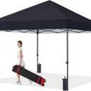 COOSHADE Easy Pop Up Canopy Tent 8X8Ft(Black)